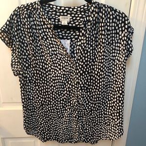 J.Crew short sleeve blouse